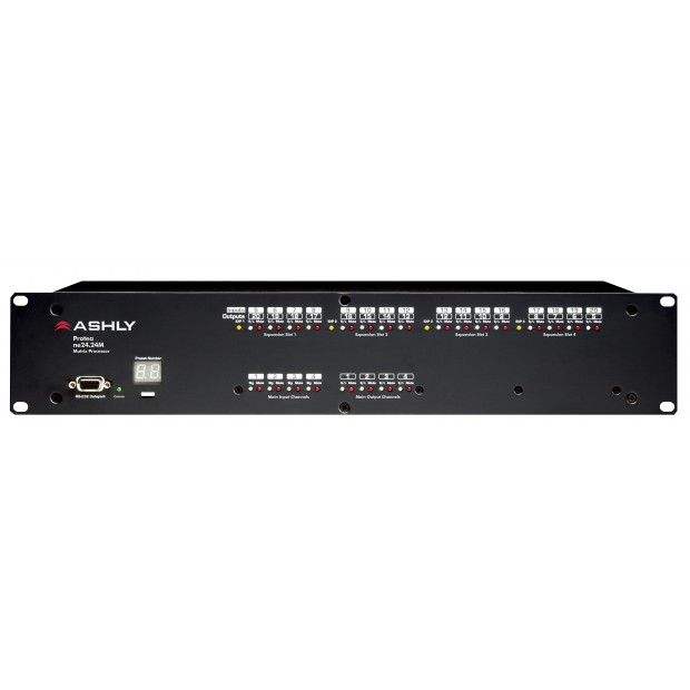 Ashly Audio ne24.24M 4x8 Network-Enabled Audio Matrix Processor with Protea DSP (4 Input x 8 Out)