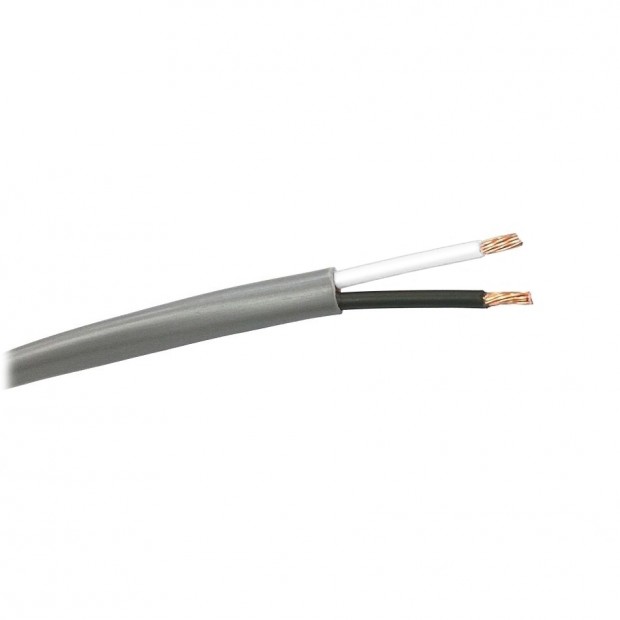 West Penn 227 12/2 Non-Plenum Audio Speaker Wire - Gray (500ft)