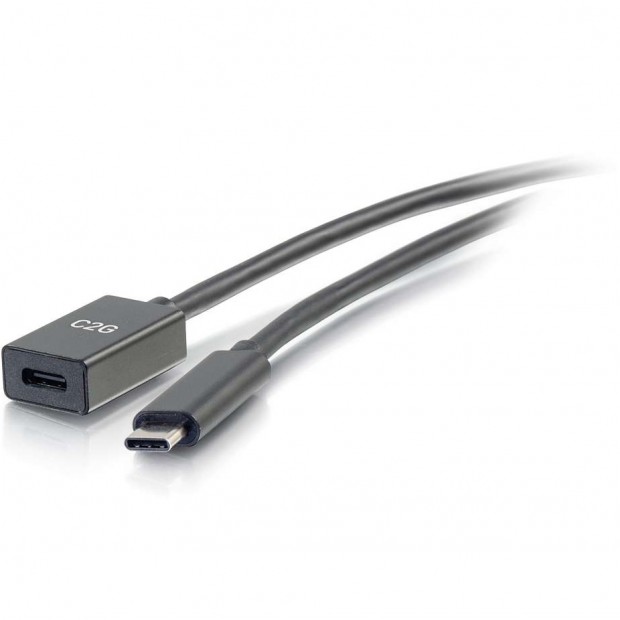 C2G 28657 10Gbps USB-C to C 3.1 (Gen 2) Male to Female Extension Cable - 1ft