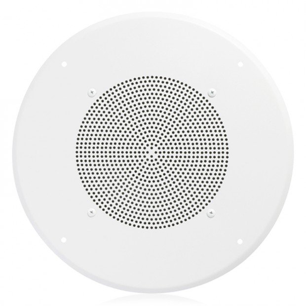 Atlas Sound HD72W-USA 8" In-Ceiling Speaker with 25V/70V Transformer and 62-8 Baffle - BAA Compliant