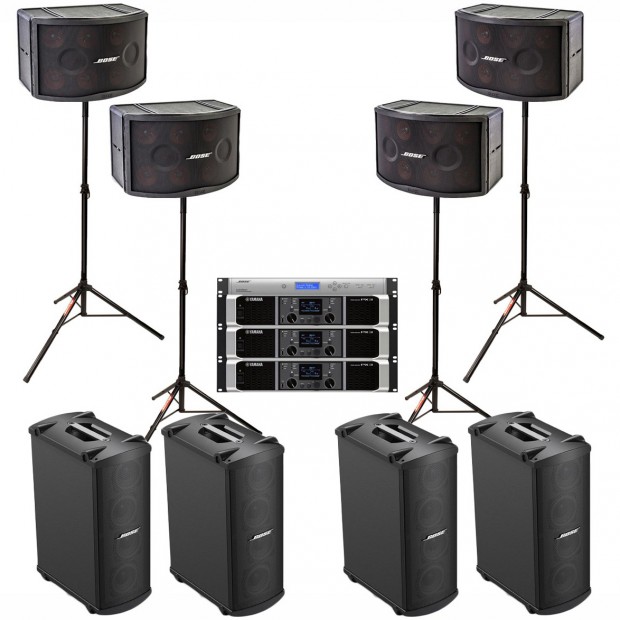 Bose Band Sound System with 8 Panaray Speakers and Yamaha PX3 Power Amplifiers (Discontinued Components)