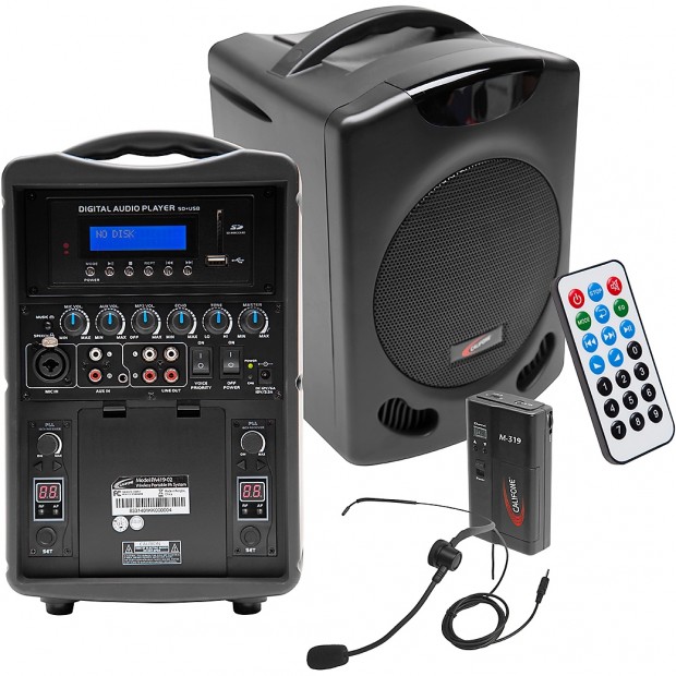 Califone PA419M Portable Bluetooth PA System with Wireless Transmitter and Headset Microphone (Discontinued)
