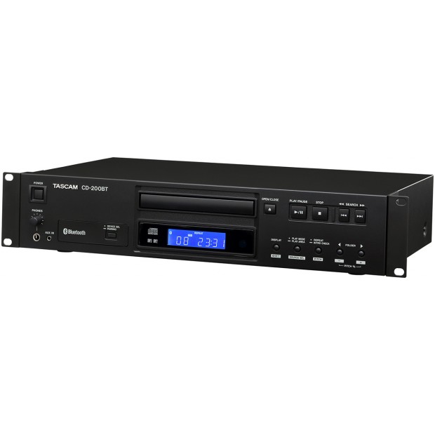 Tascam CD-200BT Rackmount CD Player Receiver with Bluetooth 