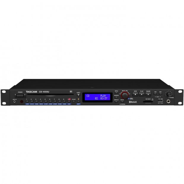 Tascam CD-400U CD and Media Player with Integrated AM/FM Receiver and Bluetooth