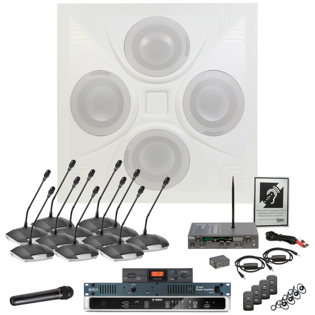 City Council Room Sound System with Bosch Digital Discussion System and Built‑in MP3 USB Recording