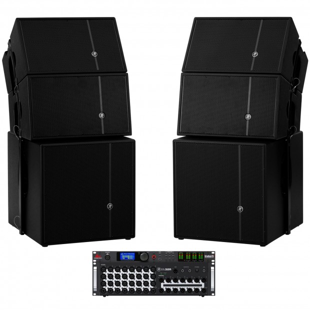 Mackie Church Sound System with 4 HDA Loudspeakers and DL32 Wireless Digital Mixer