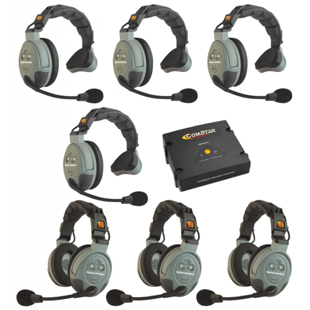 Eartec COMSTAR XT-7 Seven Person Wireless Intercom System (Discontinued)
