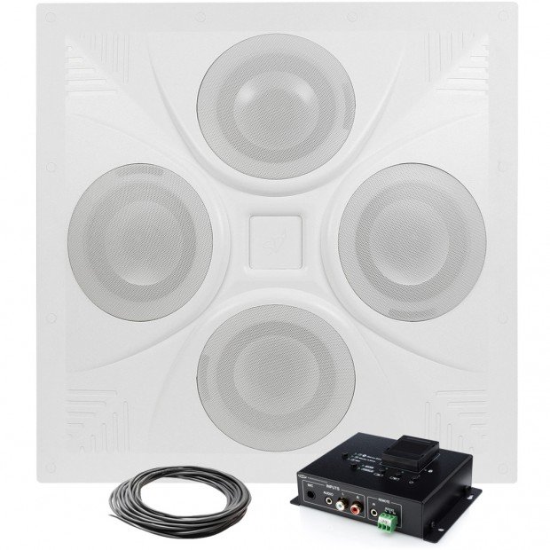 Wireless Bluetooth Classroom Sound System with Ceiling Speaker Array and Bluetooth Mixer Amplifier