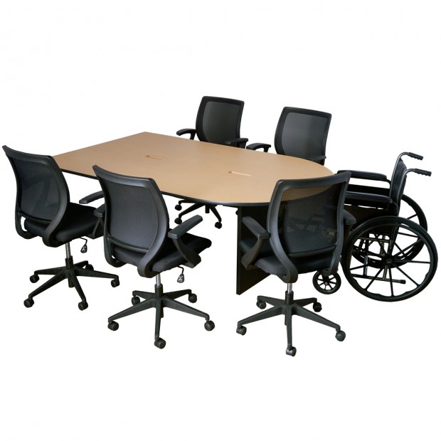 AmpliVox CT4880 Collaboration Huddle Table - Maple