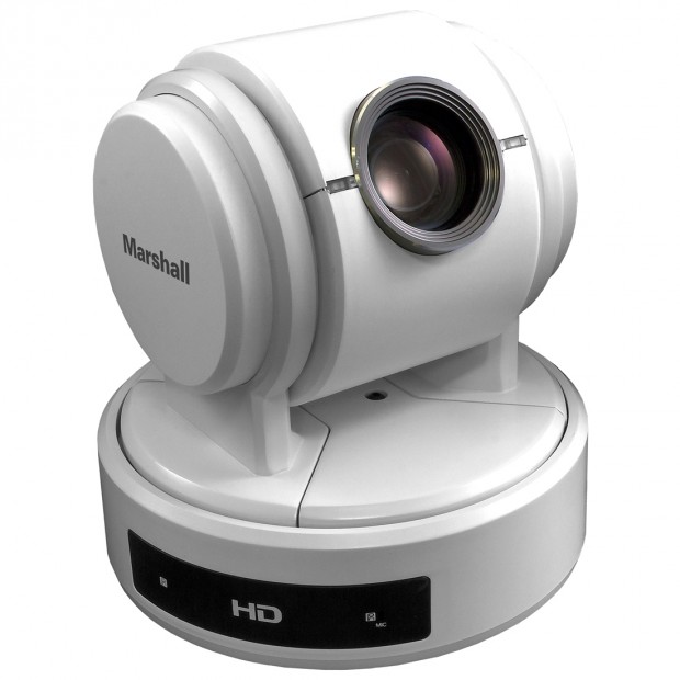 Marshall CV610-U3W-V2 Compact PTZ Camera with USB 3.0, 2.0 and HDMI - White (Discontinued)