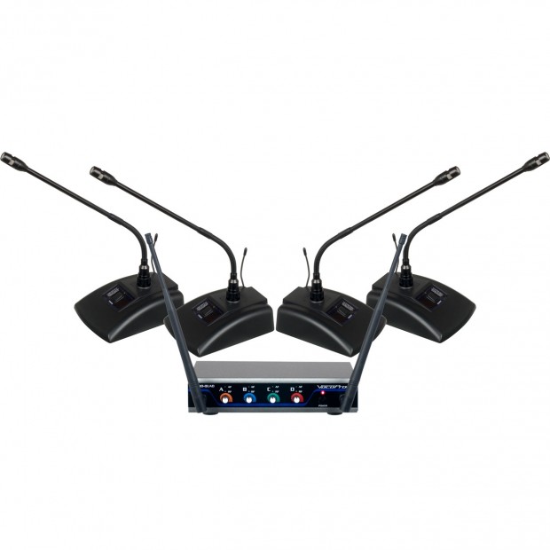 VocoPro Digital-Quad-Conference 4-Channel UHF Digital Wireless Conference System