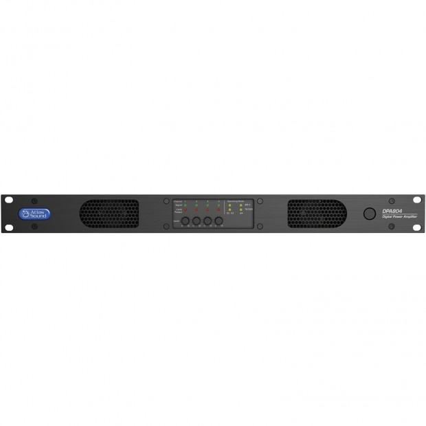 Atlas Sound DPA804 4-Channel Power Amplifier 200W @ 70/100V or 4 x 150W @ 8 Ohm