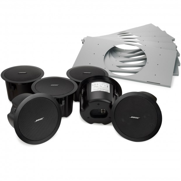 Bose Professional FreeSpace DS 100F Contractor 6-Pack with Tile Bridges - Black (Discontinued)