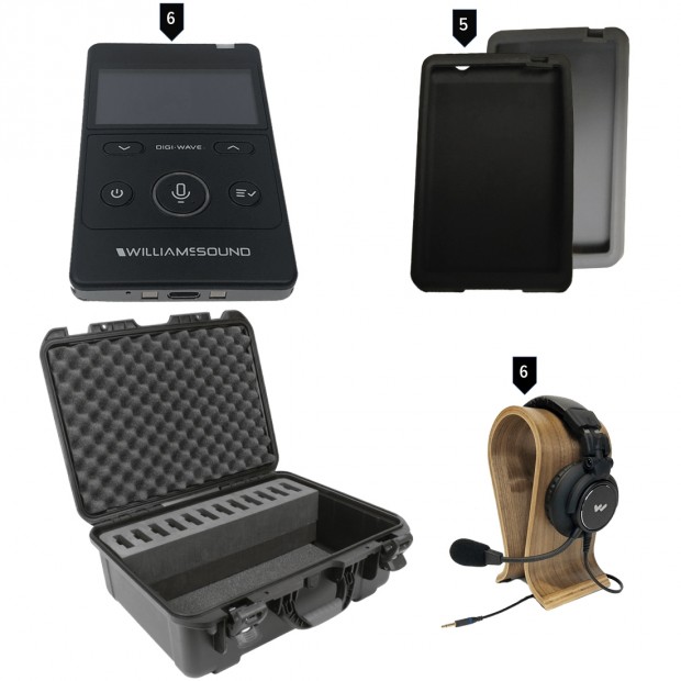 Williams Sound DWS COM 6 PRO 400 Digi-Wave 400 Wireless Intercom System