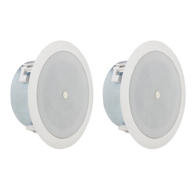 Atlas Sound FAP42TC-UL2043 Strategy II Series 4 inch Coaxial Shallow In-Ceiling Loudspeaker (UL 2043 Listed) - Pair