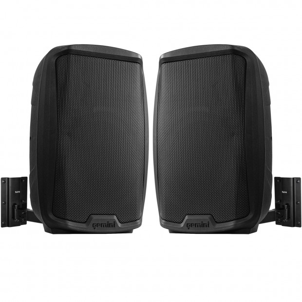 Fitness Sound System with 2 Gemini Bluetooth Speakers