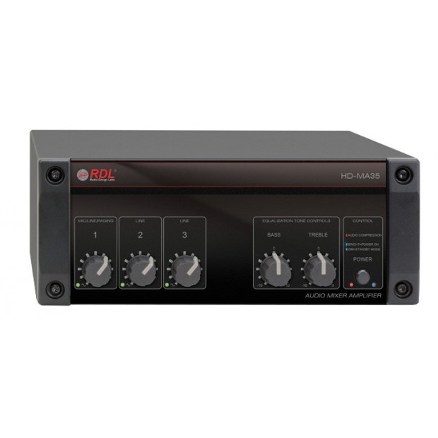 RDL HD-MA35 Mixer Amplifier with Power Supply