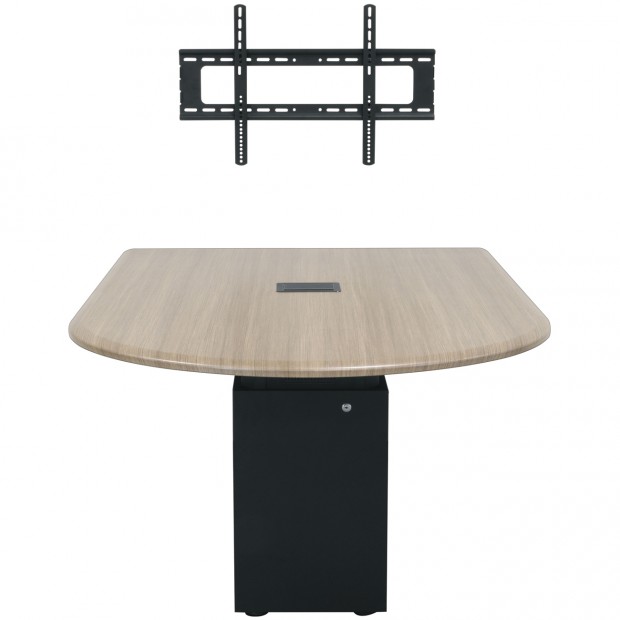Middle Atlantic HUB Bullet Shaped Huddle Meeting Table Work Surface with High Pressure Laminate Finish (Discontinued)