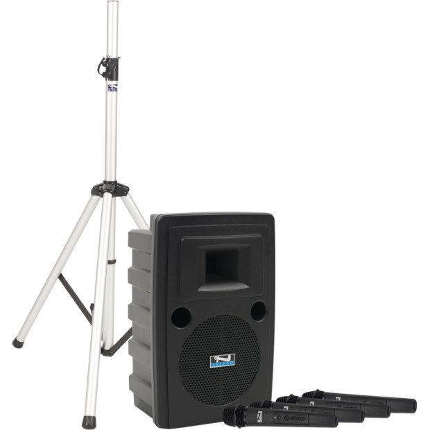 Anchor Audio Liberty System X4 Basic Package Portable Sound System with Built-in Bluetooth, Wireless AIR Transmitter and 4 Wireless Microphones (Discontinued)