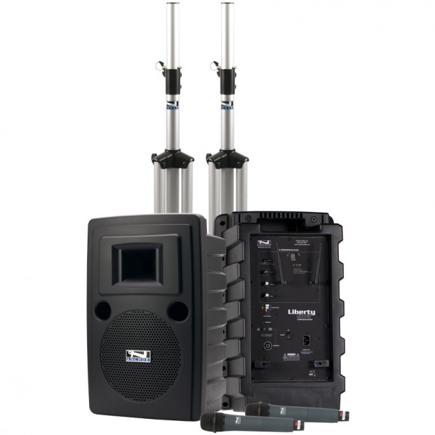 Anchor Audio LIB-DPDUAL-AIR Liberty Deluxe Dual AIR PA Package with 1 Handheld and 1 Headband Microphone (Discontinued)