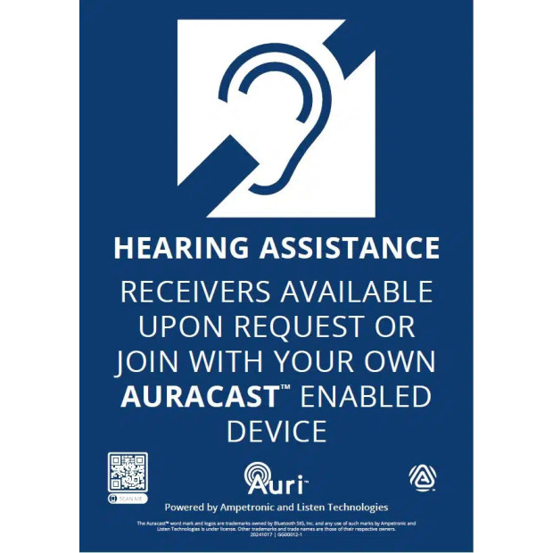 Listen Technologies LA-308 Auri Assistive Listening Signage Kit