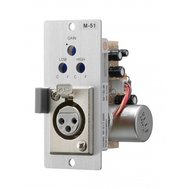 TOA M-51F Microphone Input Module with Voice Gate (Discontinued)