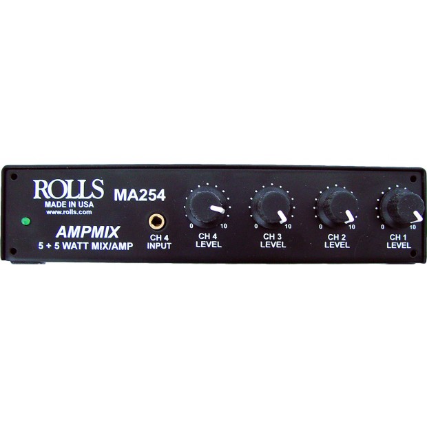 Rolls MA254 Compact Stereo Mixer Amplifier (Discontinued)