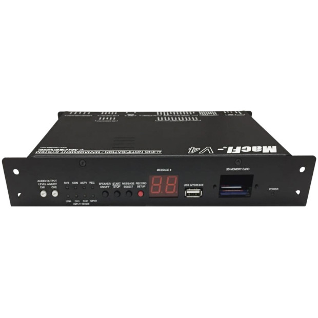 Mackenzie Labs MacFi-V4 Public Address Mass Notification Emergency Communication System
