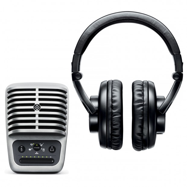 Shure Podcasting Sound System with MV51 Microphone and SRH440 Professional Studio Headphones (Discontinued)