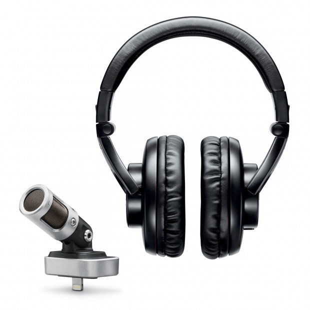 Shure Podcasting Sound System with MV88 Microphone and SRH440 Professional Studio Headphones (Discontinued)