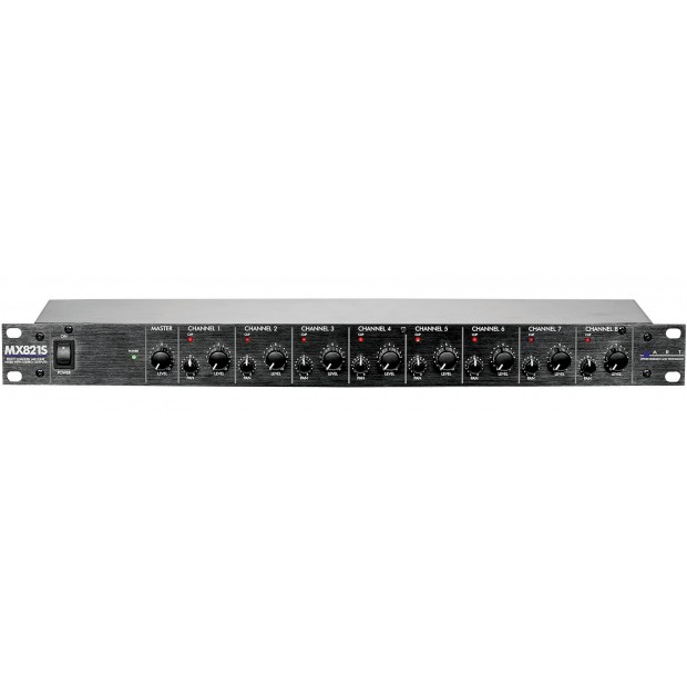 ART MX821S Eight Channel Mic/Line Mixer with Stereo Outputs