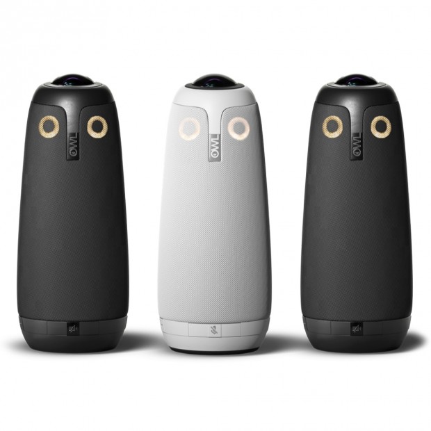 Owl Labs Office Starter Pack with One 1080p Meeting Owl Pro and Two 720p Meeting Owls with 360 Degree Smart Video Conference Cameras and Mics (Discontinued)