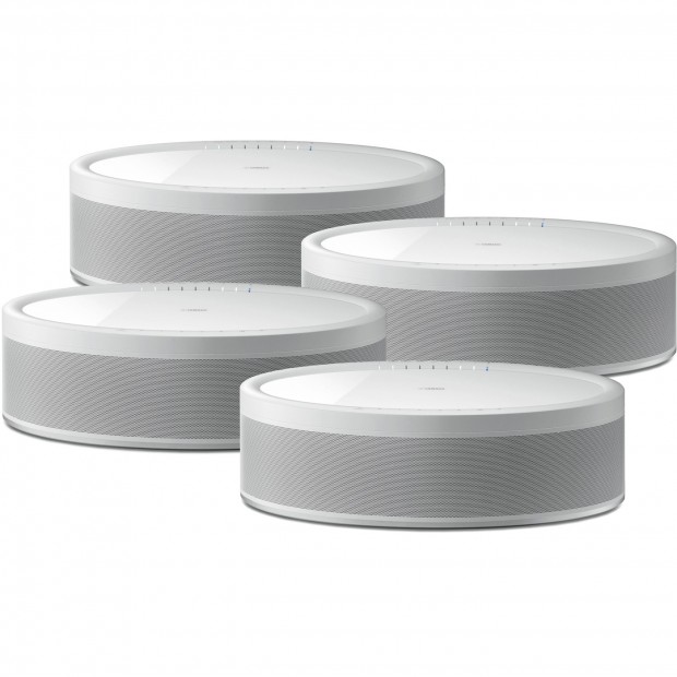 Wireless Office Sound System with 4 Yamaha WX-051 MusicCast 50 Wireless WiFi Speakers (Discontinued)