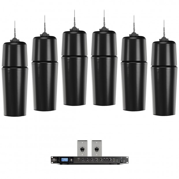 Open Architecture Sound System with 6 SoundTube Pendant Speakers - Up to 3,000 SF
