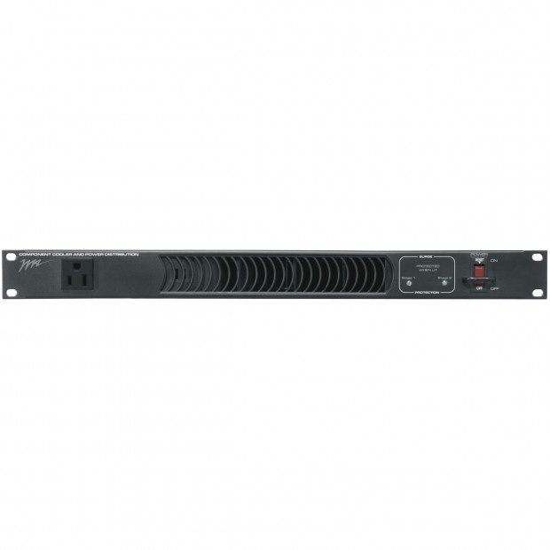 Middle Atlantic PDCOOL-1115R 1U Rackmount 10 Outlet 15 Amp 2-Stage Surge Protector and Cooler