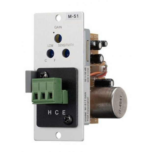 TOA M-51S Microphone Input Module with Voice Gate (Discontinued)