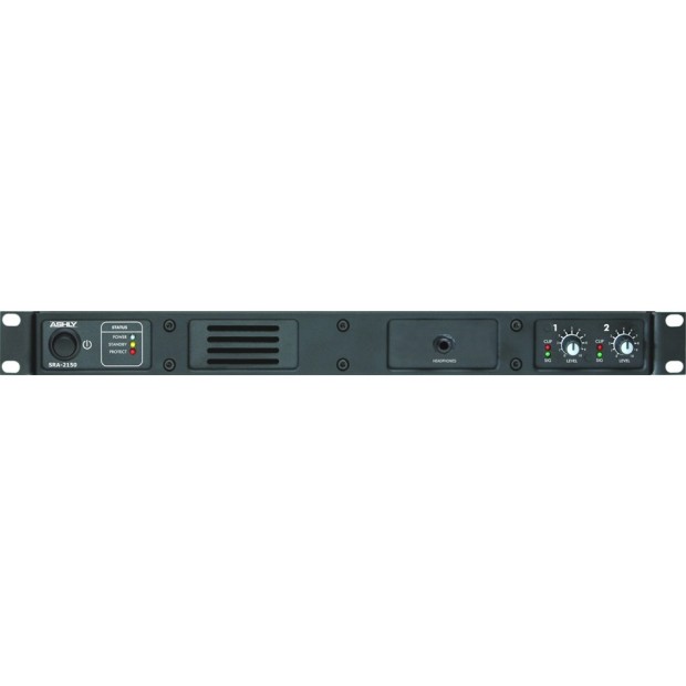 Ashly Audio SRA-2150 1U Rackmount Stereo Power Amplifier 2 Channels 150W/Channel @ 4 ohms