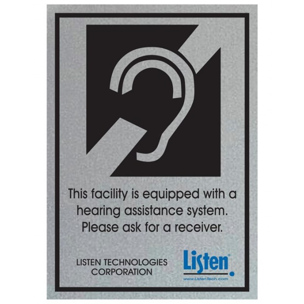 Listen Tech LA-304 Assistive Listening Notification Signage Kit