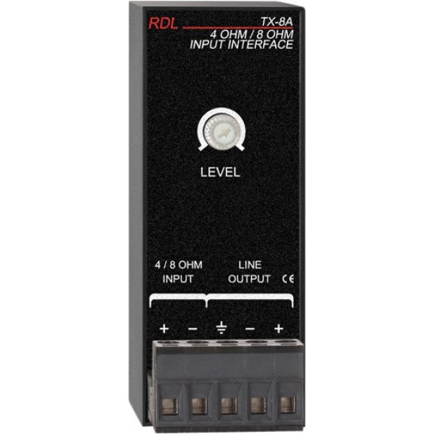RDL TX-8A 4 Ohm / 8 Ohm Input Interface