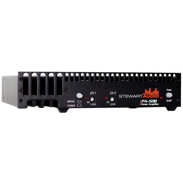 Stewart Audio PA-50B 2-Channel Half Rack Power Amplifier 25W x 2 or Bridged 100W