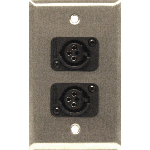Whirlwind WP1/2FW Stainless Steel Mounting Wall Plate