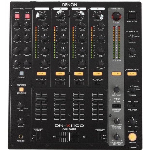 Denon DN-X1100 4 Channel DJ Mixer (Discontinued)
