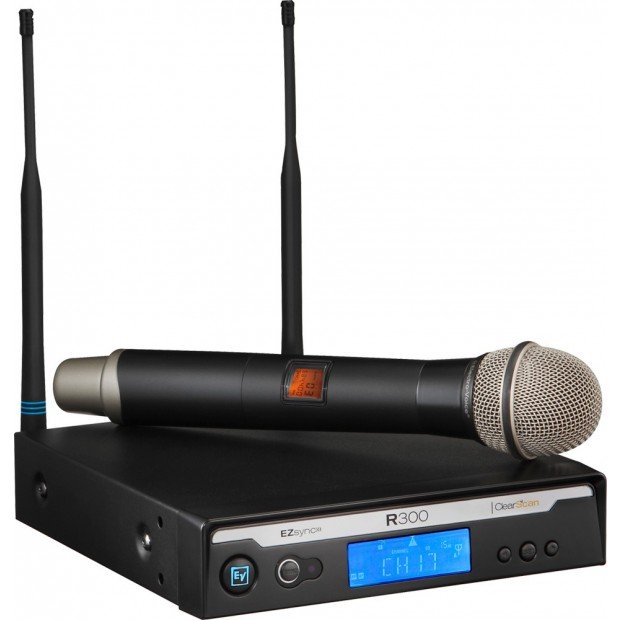 Electro-Voice R300-HD Wireless Handheld Microphone System - C Band (516 - 532 MHz)