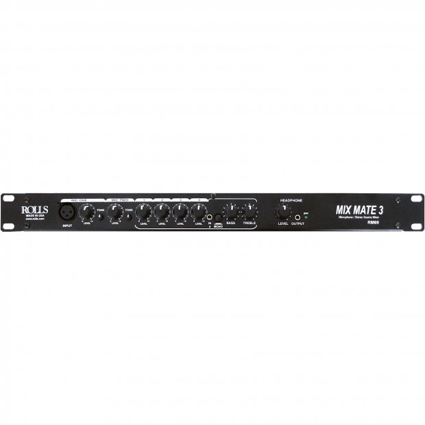 Rolls RM69 MixMate 3 6-Channel Stereo Line Microphone Mixer