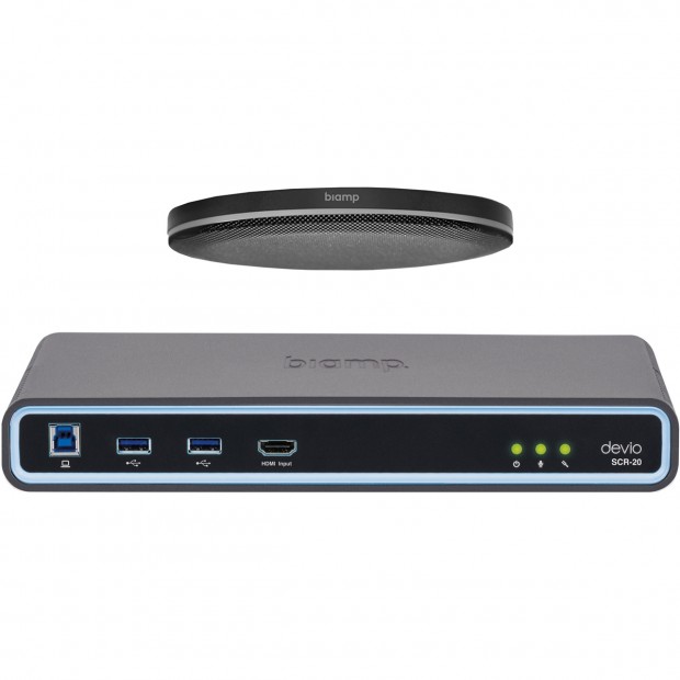 Biamp Devio SCR-20CX Web-Based Conferencing Hub with Ceiling Microphone