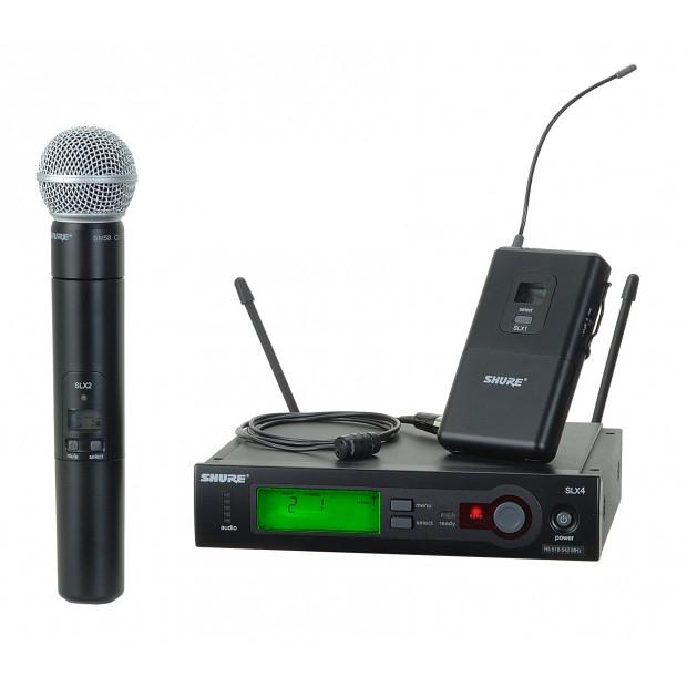 Shure SLX124/85/SM58 Combo Wireless Microphone System (Discontinued)
