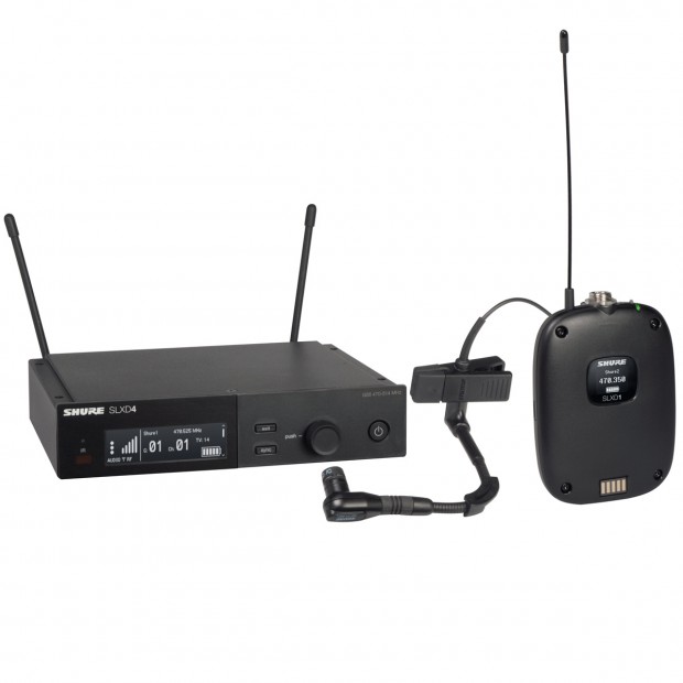 Shure SLXD14/98H Wireless Clip-On Instrument Microphone System