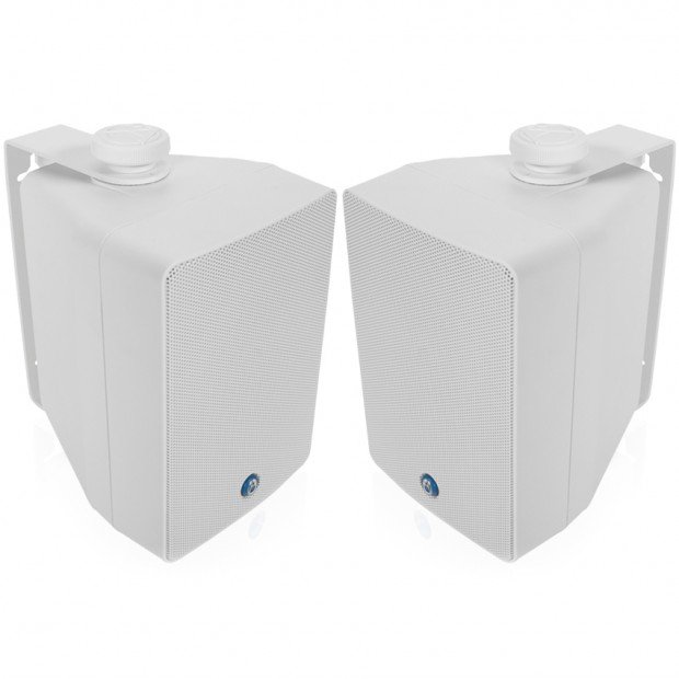 Atlas Sound SM42T 4" 2-Way Strategy Series Surface Mount All-Weather Loudspeaker 16W 70V/100V - White Pair