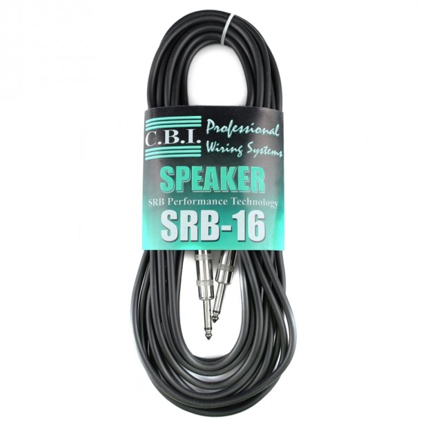 CBI SRB16-25 16G Speaker Cable with 1/4" Connectors - 25ft