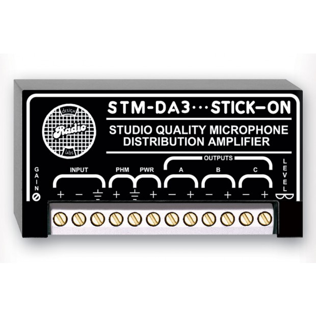 RDL STM-DA3 Microphone Level Distribution Amplifier